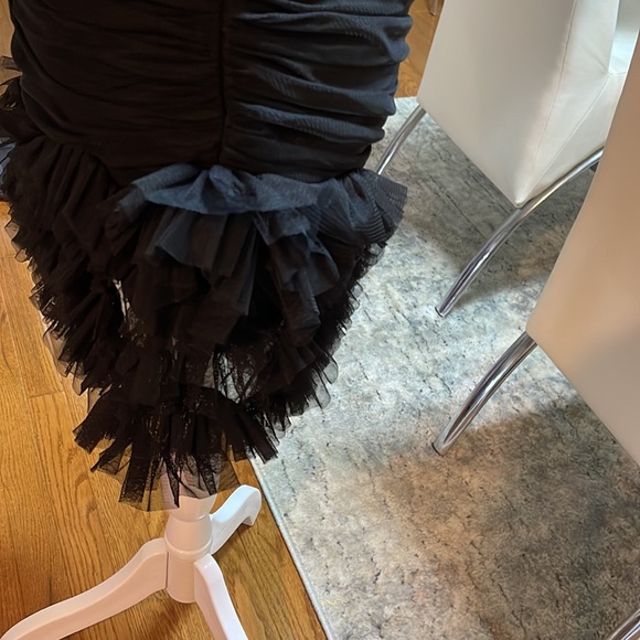 Women’s short black dress - Picture 4 of 8